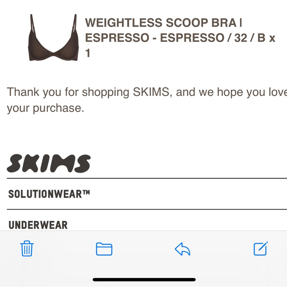 Skims bra